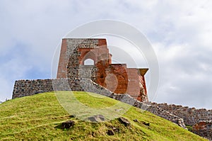 Ruins of Upper Castle Vilna, Vilnius, Lithuania photo