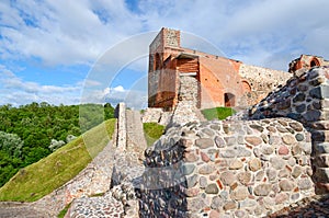 The ruins of the Upper Castle Vilna, Vilnius photo