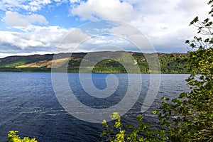 Ruins of Urquhart Castle along Loch Ness, Scotland