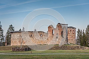 The ruins of the Vastseliina Castle.