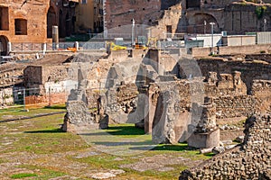 Ruins in Via dei Fori Imperiali, Rome, Italy