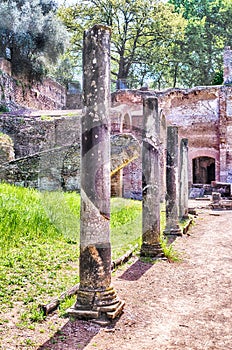 Ruins at VIlla Adriana (Hadrian's Villa), Tivoli, Italy