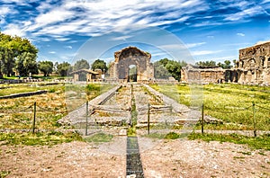 Ruins at VIlla Adriana (Hadrian's Villa), Tivoli, Italy