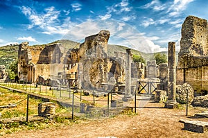 Ruins at VIlla Adriana (Hadrian's Villa), Tivoli, Italy