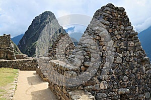 Ruins of village Machu Picchu, Peru