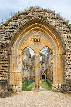 Ruins of Villers devant Orval monastery in Belgium