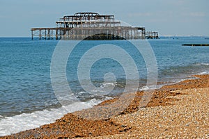 Ruins of West Pier, Brighton, England