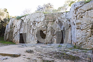 The ruins of where Socrates prison