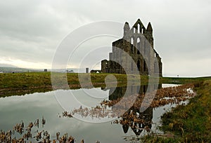 The ruins of the Whitby Abbey