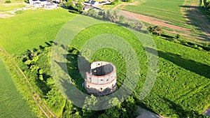 Ruins of windmill in Pricovy from above
