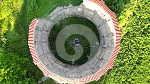 Ruins of windmill in Pricovy from above