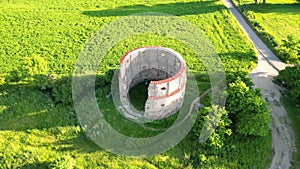 Ruins of windmill in Pricovy from above