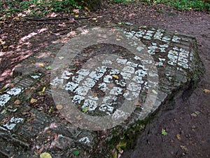 Ruins of Wolfschanze in Gierloz in Masuria in Poland