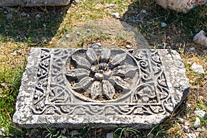 Ruins of Xanthos an ancient city of Lycia in Antalya province of Turkey.