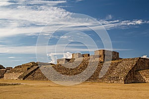 Ruins of the zapotec pre-hispanic city Monte Alban, Oaxaca