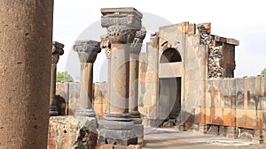 The ruins of Zvartnots Cathedral, Armenia