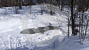 Ruisseau Bernard in winter photo