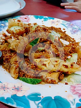 Rujak bagan autentic food from riau indonesia