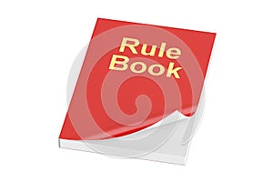 Rule book, 3D rendering