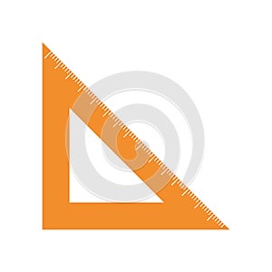 Rule triangle isolated icon