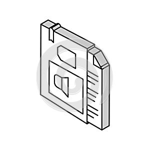 rulebook info isometric icon vector illustration