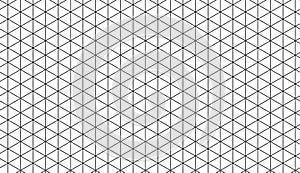 Ruled paper with a isometric grid