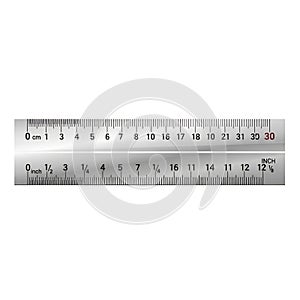 Ruler with Centimeter and Inch Scale