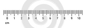 Ruler cm measurement numbers vector scale