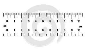 Ruler cm. Measuring tool. Ruler Graduation. Ruler grid 10 cm. Size indicator units. Metric Centimeter size indicators.