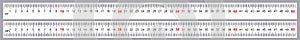 Set for Rulers 50 cm. Precise measuring tool. Ruler scale 0,5 meter. Ruler grid 500 mm. Metric centimeter size indicators photo