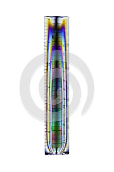 Ruler with cross polarization effect