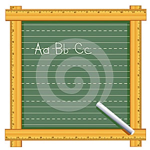 Ruler Frame Chalkboard, ABC