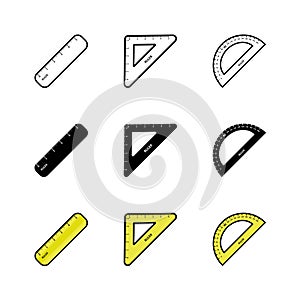 Ruler Icon : Education Theme