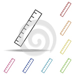 ruler icon. Elements of web in multi colored icons. Simple icon for websites, web design, mobile app, info graphics