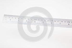 Ruler with inches and centimeters