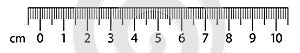 Ruler measurement scale