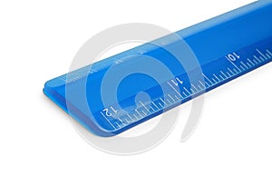 Ruler with measuring length markings in centimeters isolated on white