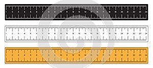 Ruler or measuring scale icon for apps or websites