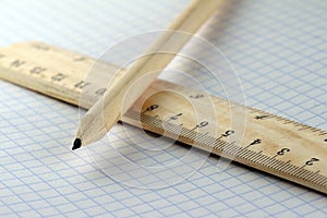 Ruler and a pencil