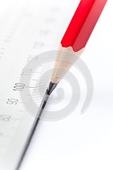 Ruler and pencil with underline