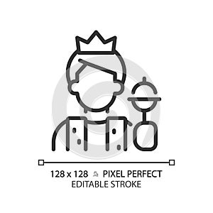 Ruler pixel perfect linear icon