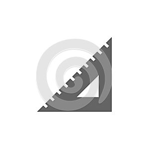 Ruler, tool, triangle icon. Element of materia flat tools icon