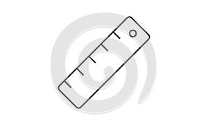 Ruler icon vector concept illustration for design.