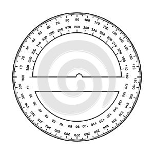 Ruler vector icon.Outline vector icon isolated on white background ruler.