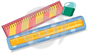 Rulers and eraser