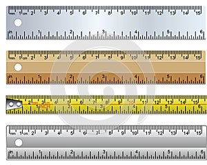 Rulers and measuring tape photo