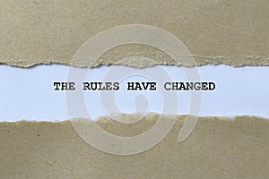 the rules have changed on white paper photo
