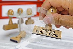 Rules and regulations
