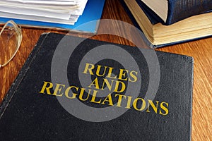 Rules and regulations book.