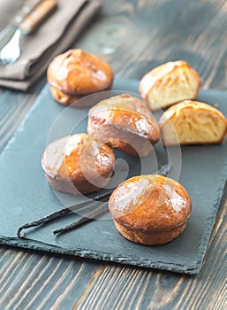 Rum baba on the board